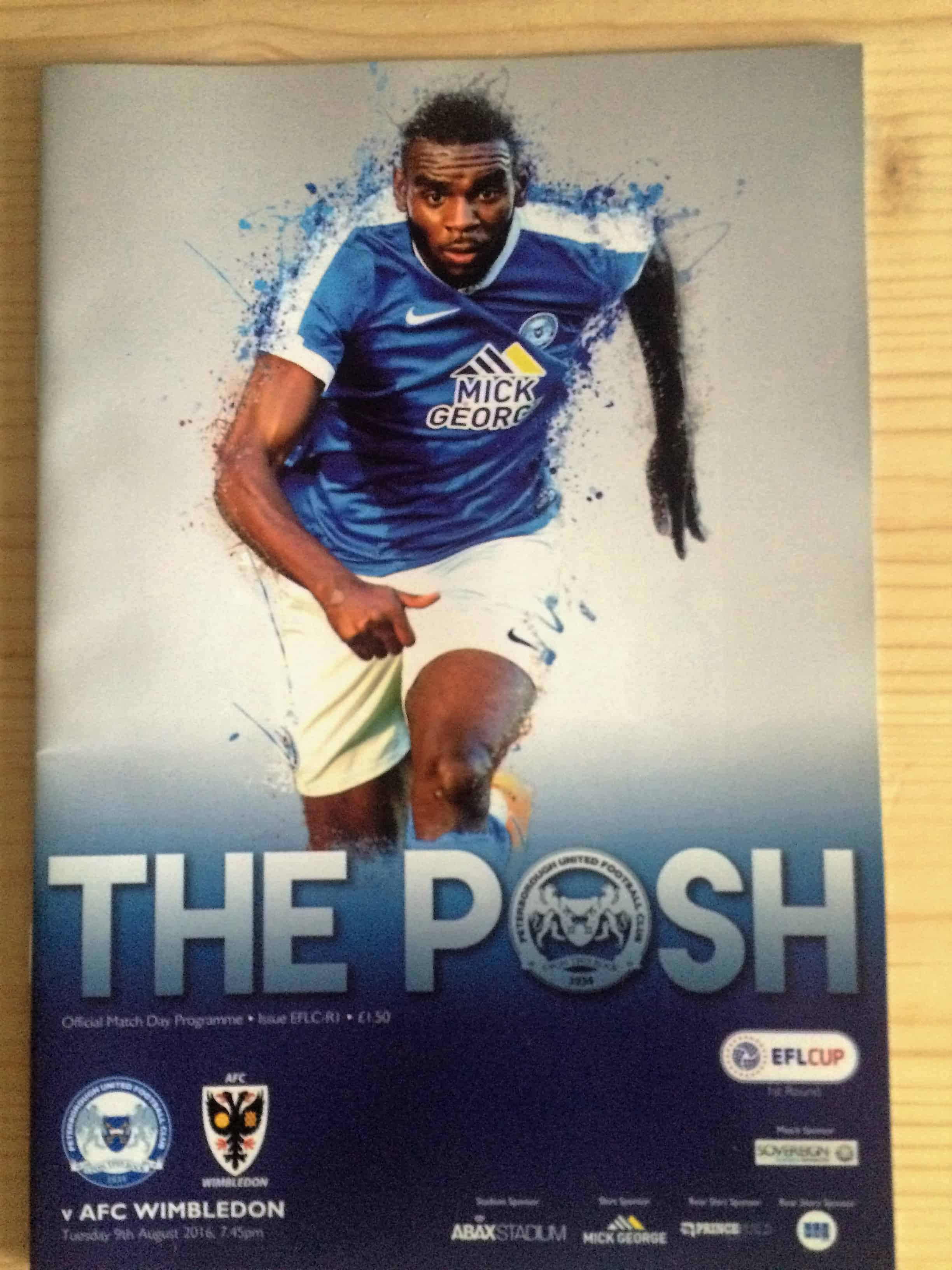 Peterborough United FC v AFC Wimbledon FC